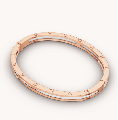 [⭐Veyra]ZERO 1 PINK GOLD WITH WHITE CERAMIC BRACELET