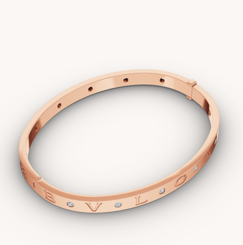 [⭐Veyra]ZERO 1 PINK GOLD 12 DIAMONDS BRACELET