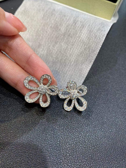 [⭐Veyra]FLOWERLACE EARRINGS FULL DIAMONDS