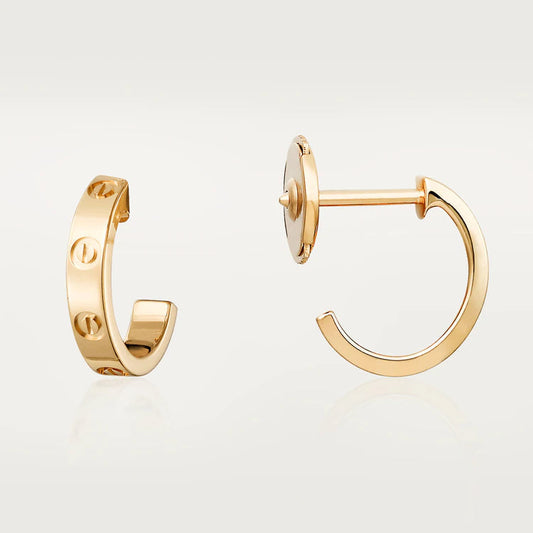 [⭐Veyra]LOVE EARRINGS 2.65MM PINK GOLD