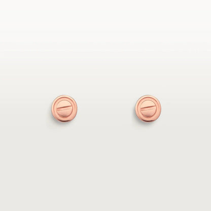 [⭐Veyra]LOVE EARRINGS PINK GOLD 10MM
