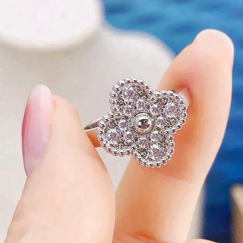 [⭐Veyra]CLOVER DIAMOND RING