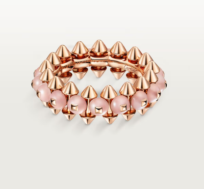 [⭐Veyra]CLASH ELEGANT ROSE GOLD RING FEATURING NATURAL AGATE
