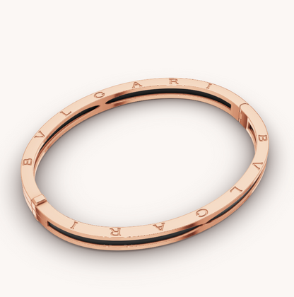 [⭐Veyra]ZERO 1 PINK GOLD WITH BLACK CERAMIC BRACELET