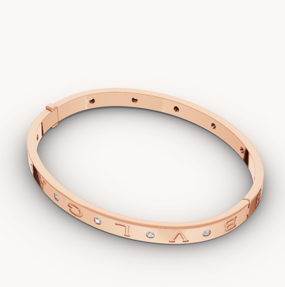 [⭐Veyra]ZERO 1 PINK GOLD 12 DIAMONDS BRACELET