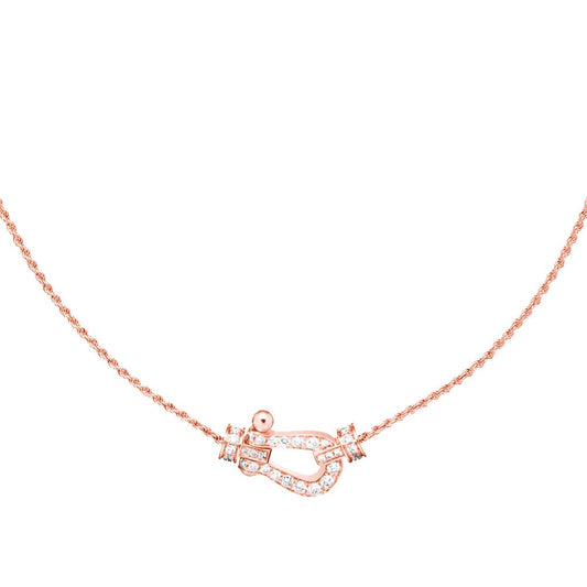 [⭐Veyra]FORCE 10 PINK GOLD DIAMOND NECKLACE