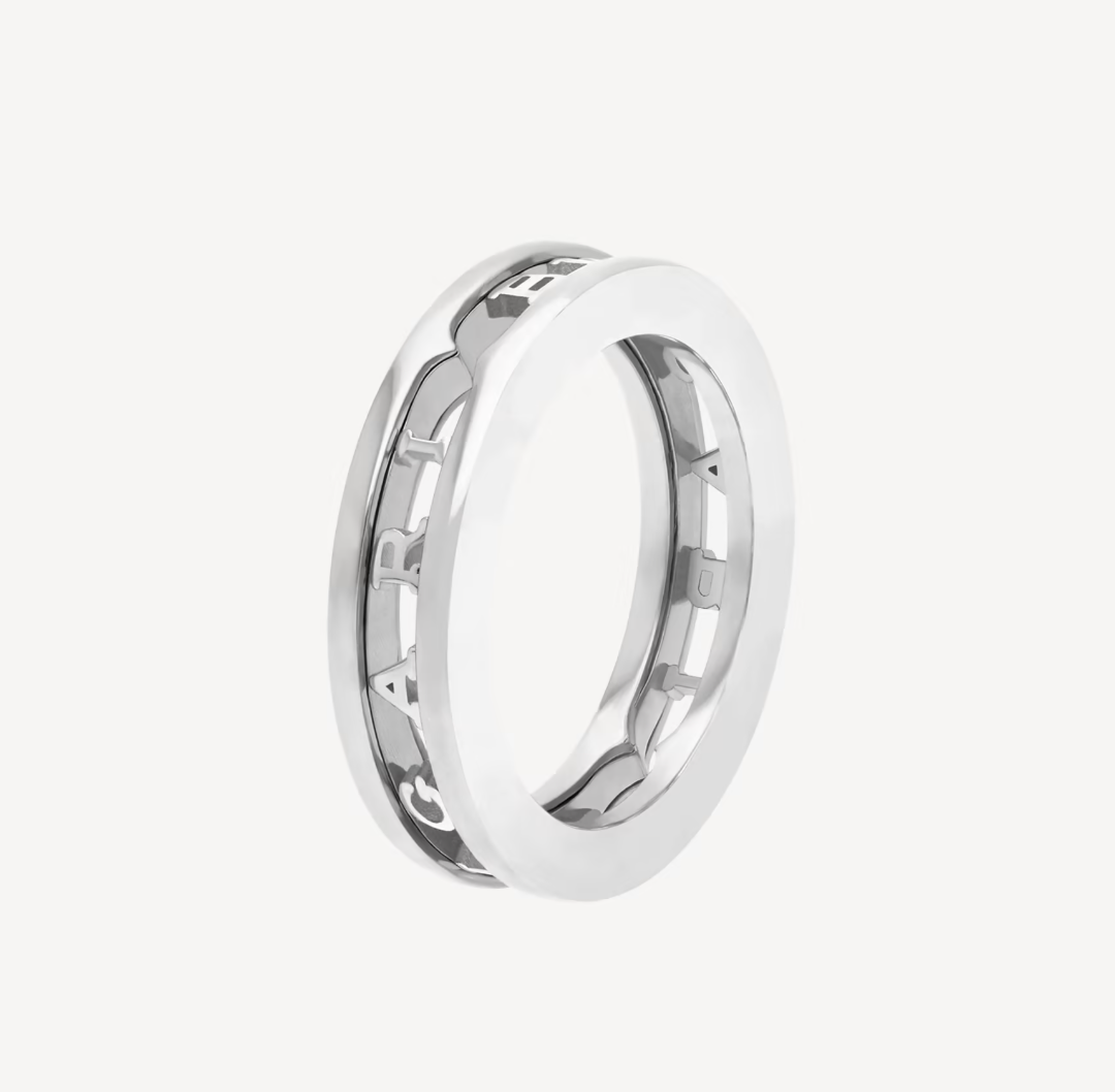 [⭐Veyra]ZERO 1 ONE-BAND WITH OPENWORK LOGO SPIRAL RING