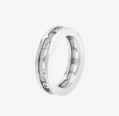 [⭐Veyra]ZERO 1 ONE-BAND WITH OPENWORK LOGO SPIRAL RING
