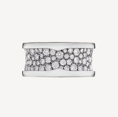[⭐Veyra]ZERO 1 WITH PAVED DIAMONDS ON THE SPIRAL RING