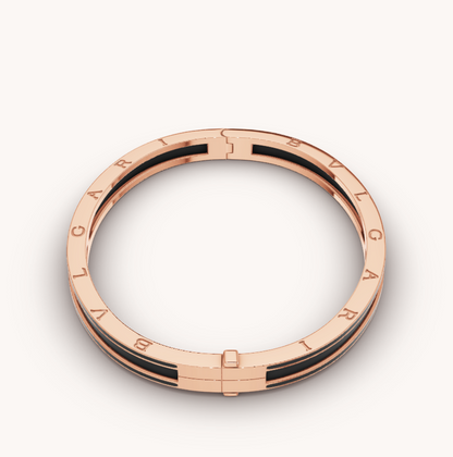 [⭐Veyra]ZERO 1 PINK GOLD WITH MATTE BLACK CERAMIC BRACELET