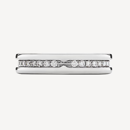 [⭐Veyra]ZERO 1 ONE-BAND PAVED DIAMONDS ON THE SPIRAL RING