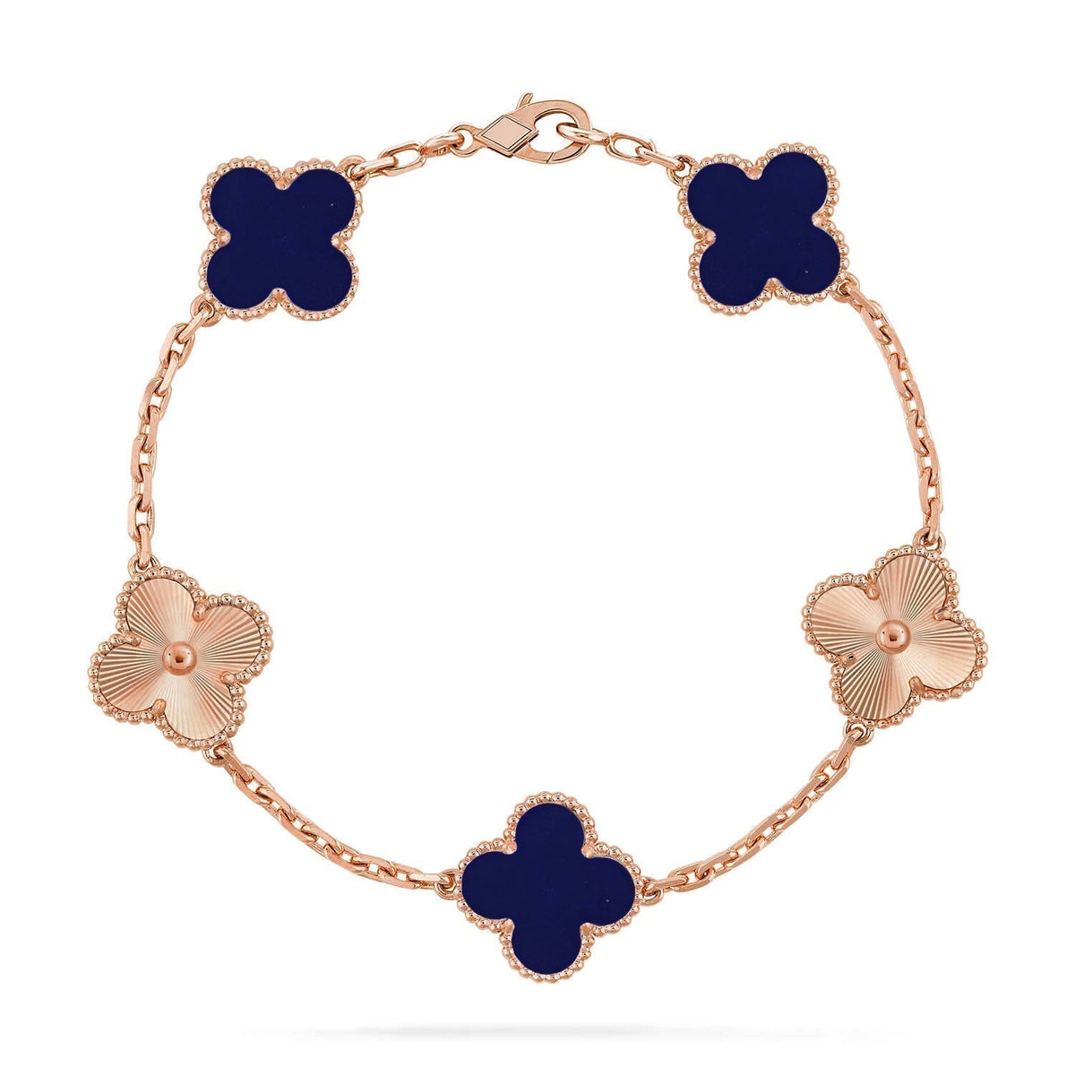 [⭐Veyra]CLOVER 5 MOTIF LAPIS LAZULI BRACELET COLLECTION