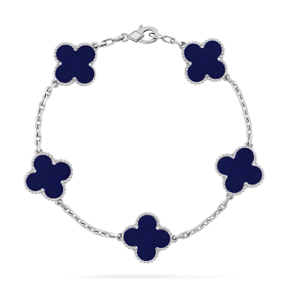 [⭐Veyra]CLOVER 5 MOTIF LAPIS LAZULI BRACELET COLLECTION