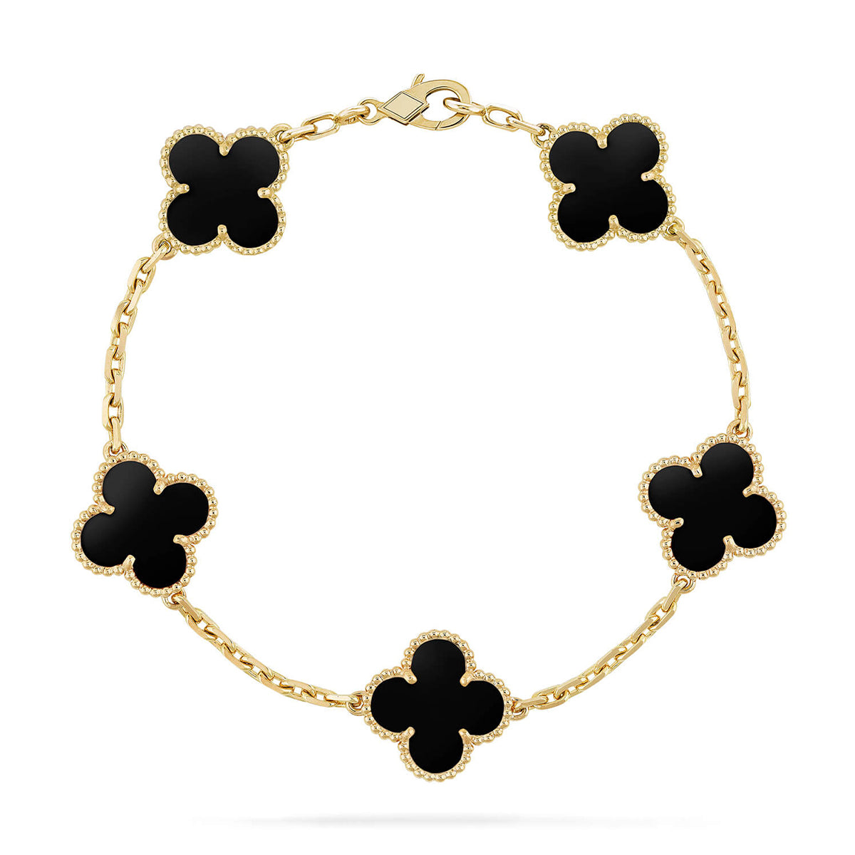 [⭐Veyra] CLOVER 5 MOTIF ONYXS BRACELET COLLECTION