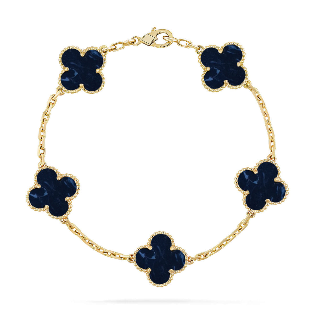 [⭐Veyra]CLOVER 5 MOTIF PIETERSITE BRACELET COLLECTION