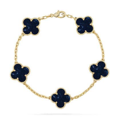 [⭐Veyra]CLOVER 5 MOTIF PIETERSITE BRACELET COLLECTION