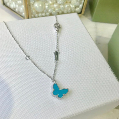 [⭐Veyra]BUTTERFLY TURQUOISE BUTTERFLY BRACELET SILVER