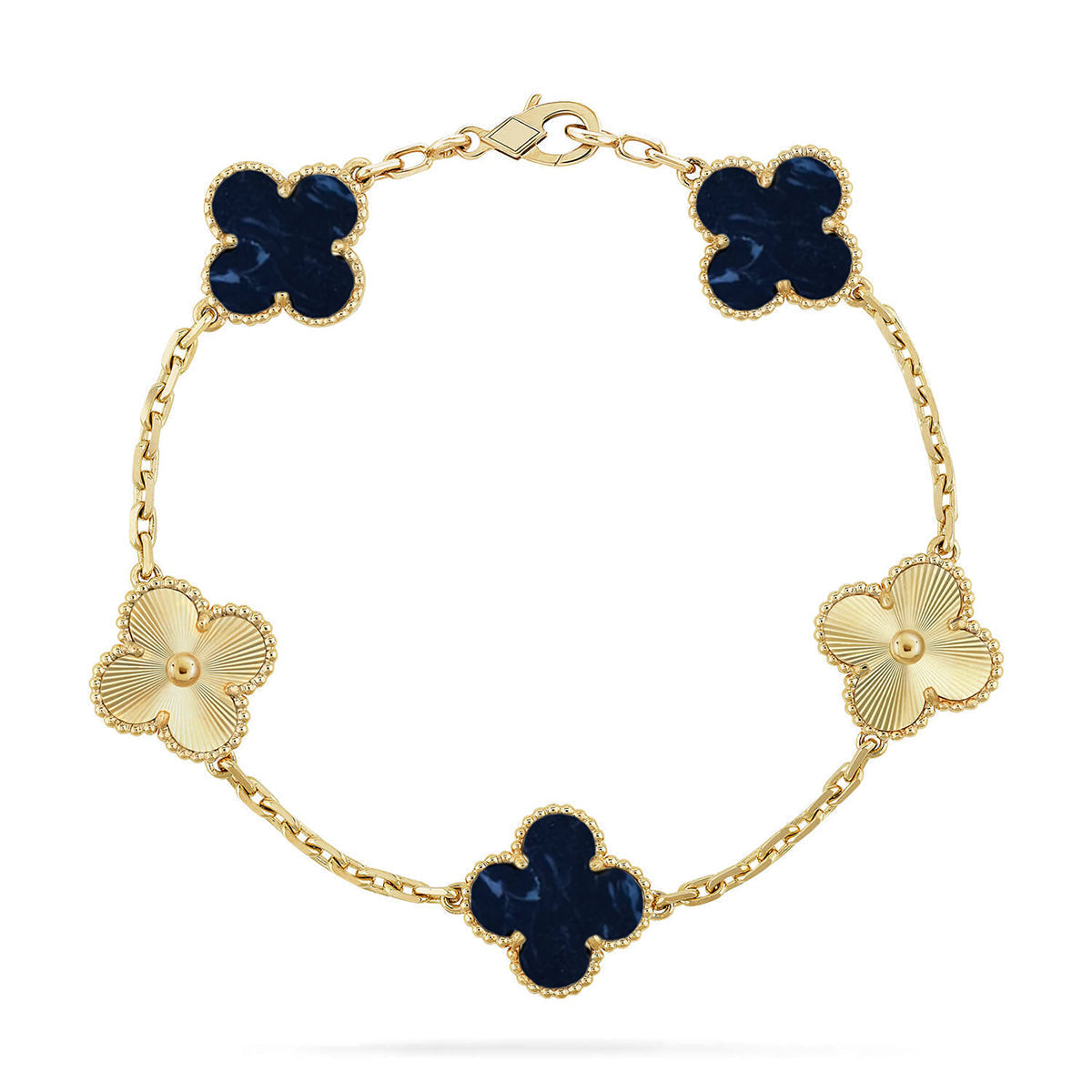 [⭐Veyra]CLOVER 5 MOTIF PIETERSITE BRACELET COLLECTION