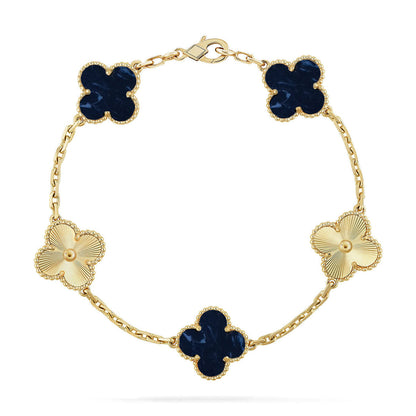 [⭐Veyra]CLOVER 5 MOTIF PIETERSITE BRACELET COLLECTION