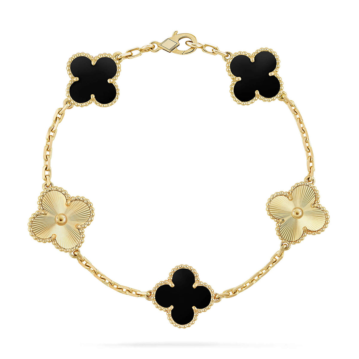[⭐Veyra] CLOVER 5 MOTIF ONYXS BRACELET COLLECTION