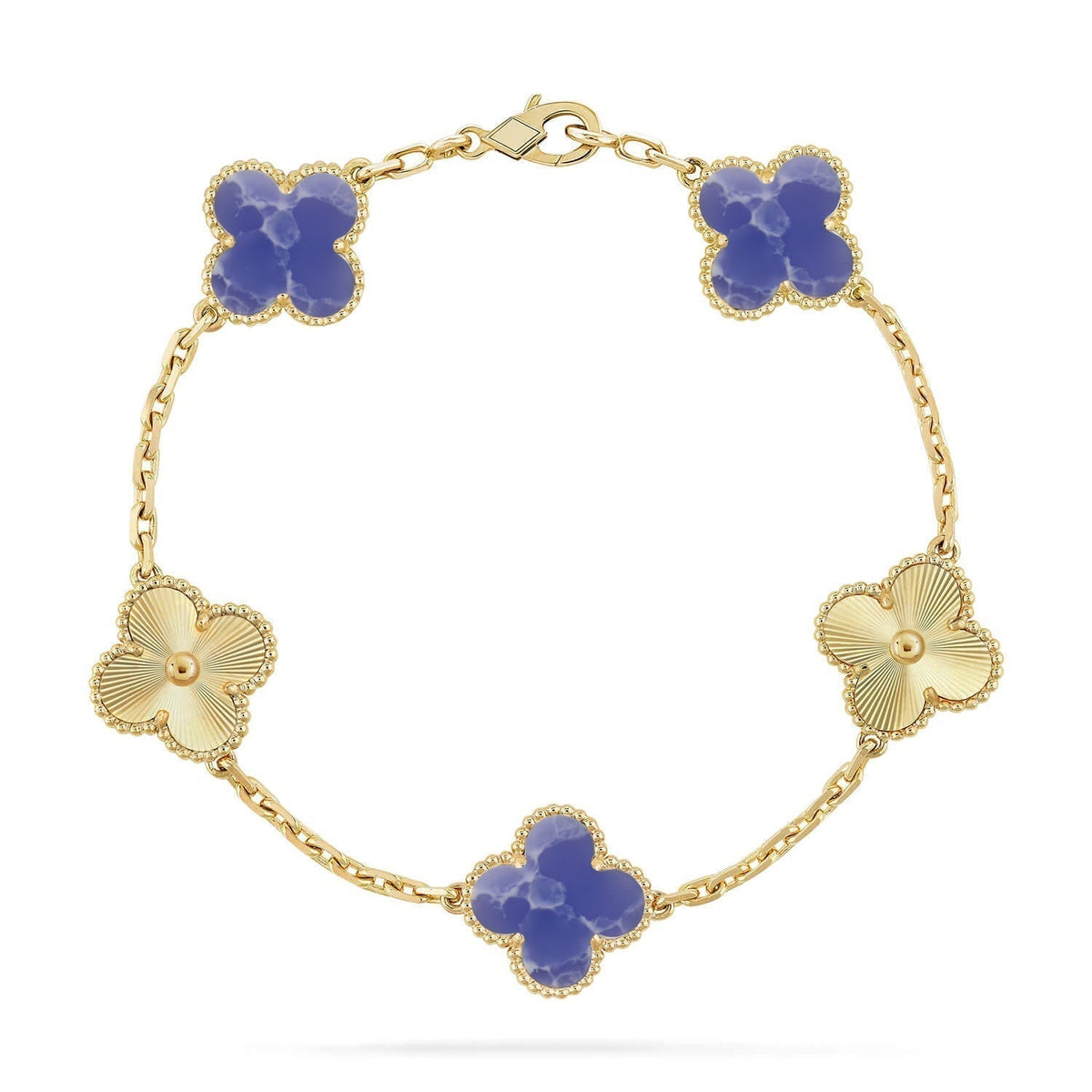 [⭐Veyra]CLOVER 5 MOTIF BLUE VEINS BRACELET COLLECTION