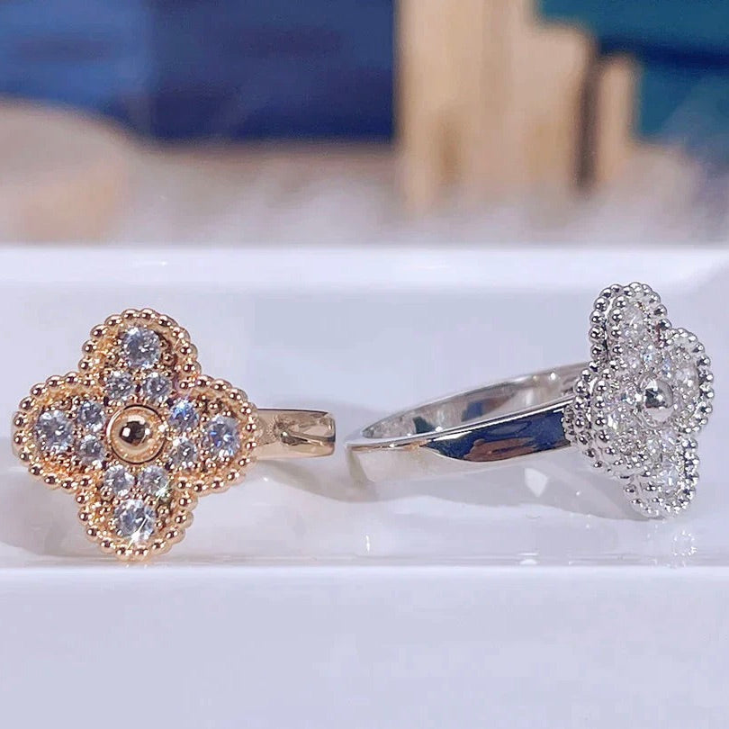 [⭐Veyra]CLOVER DIAMOND RING