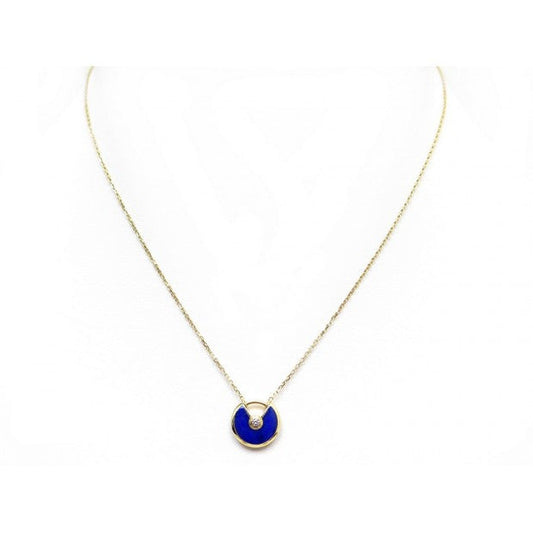 [⭐Veyra]AMULETTE ROSE GOLD AGATE NECKLACE