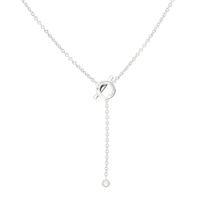 [⭐Veyra]FINESSE SILVER DIAMOND NECKLACE