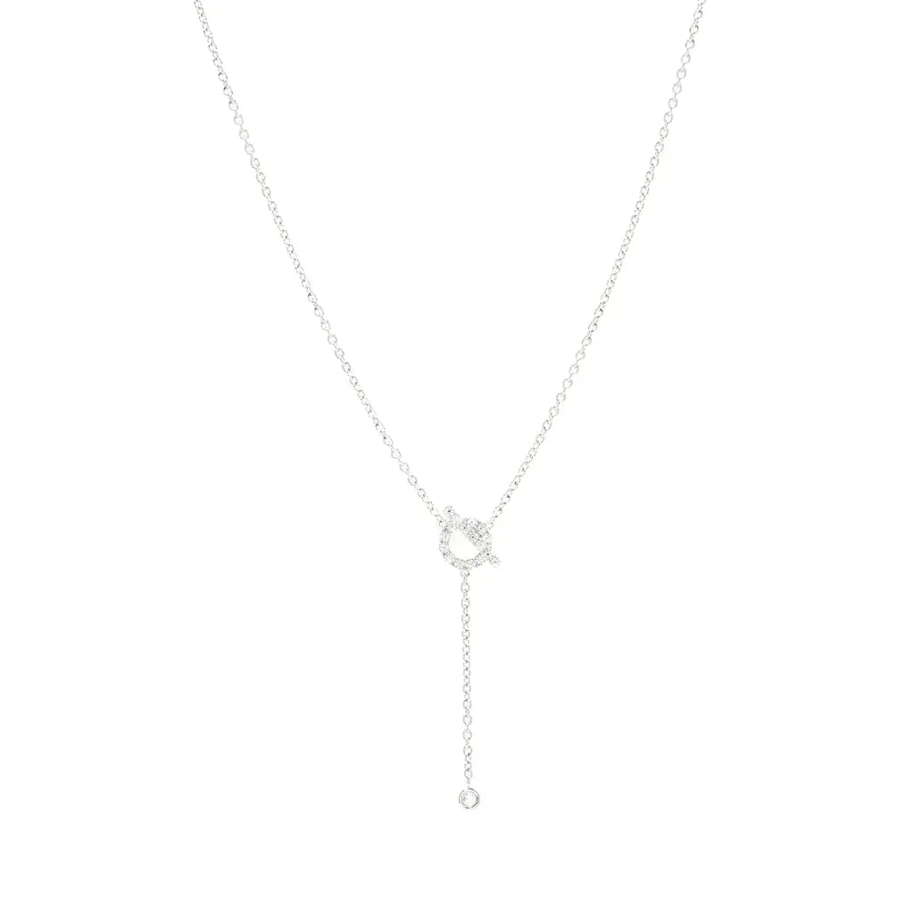 [⭐Veyra]FINESSE SILVER DIAMOND NECKLACE