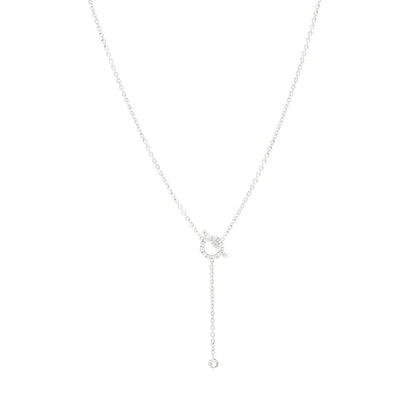 [⭐Veyra]FINESSE SILVER DIAMOND NECKLACE