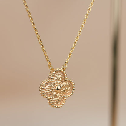 [⭐Veyra]CLOVER 15MM  BRONZING NECKLACE