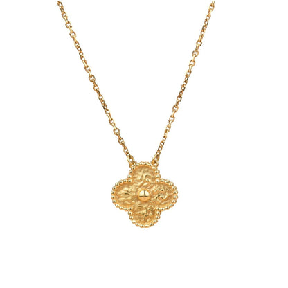 [⭐Veyra]CLOVER 15MM  BRONZING NECKLACE
