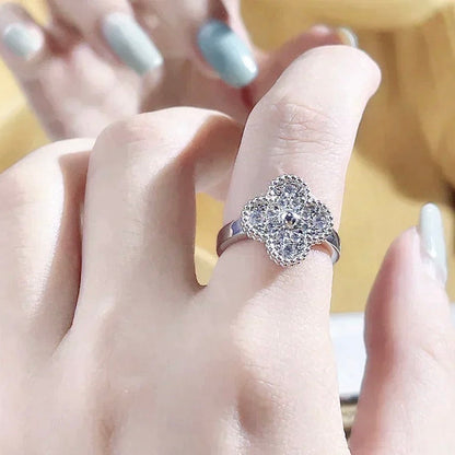 [⭐Veyra]CLOVER DIAMOND RING