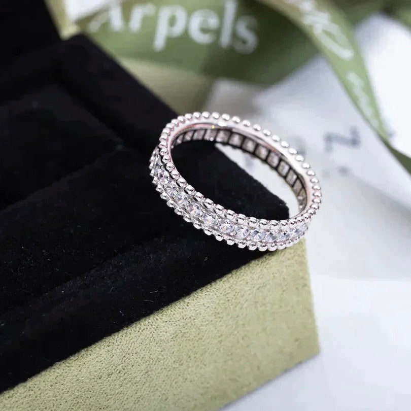 [⭐Veyra]PERLEE DIAMOND SILVER RING