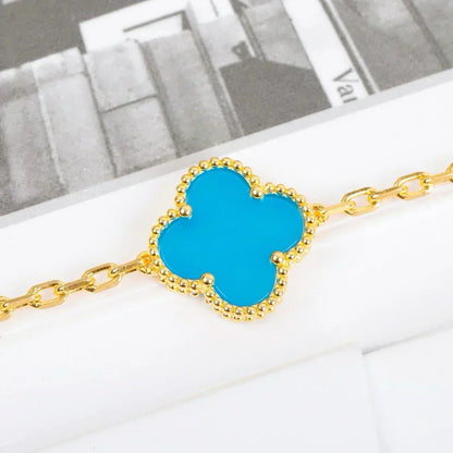 [⭐Veyra] CLOVER 5 MOTIF TURQUOISE BRACELET COLLECTION