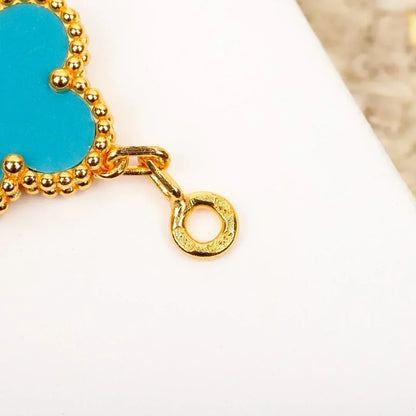 [⭐Veyra] CLOVER 5 MOTIF TURQUOISE BRACELET COLLECTION