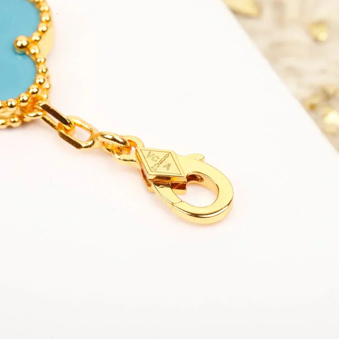 [⭐Veyra] CLOVER 5 MOTIF TURQUOISE BRACELET COLLECTION