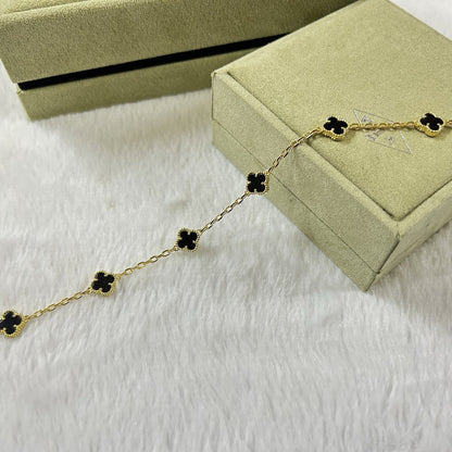 [⭐Veyra]CLOVER 6 MOTIF  ONYXS BRACELET