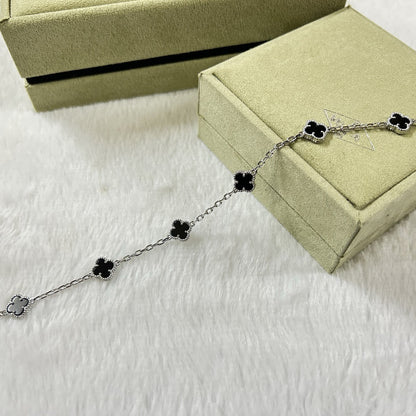 [⭐Veyra]CLOVER 6 MOTIF  ONYXS BRACELET
