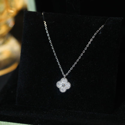 [⭐Veyra]CLOVER MINI 9.5MM PENDANT DIAMOND NECKLACE