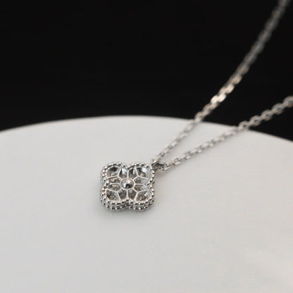 [⭐Veyra]CLOVER MINI 9.5MM PENDANT DIAMOND NECKLACE