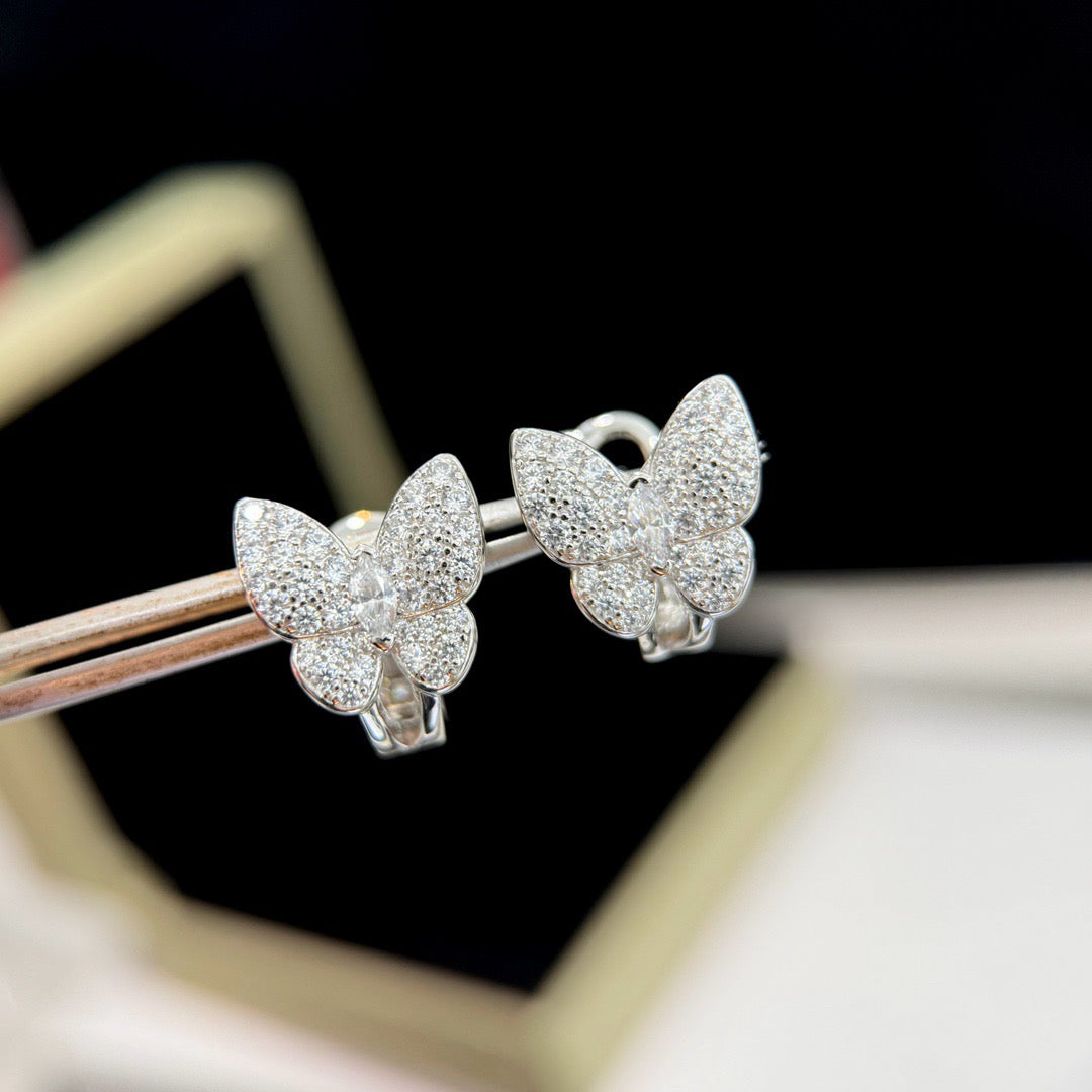 [⭐Veyra]BUTTERFLY ALL DIAMOND EARRINGS