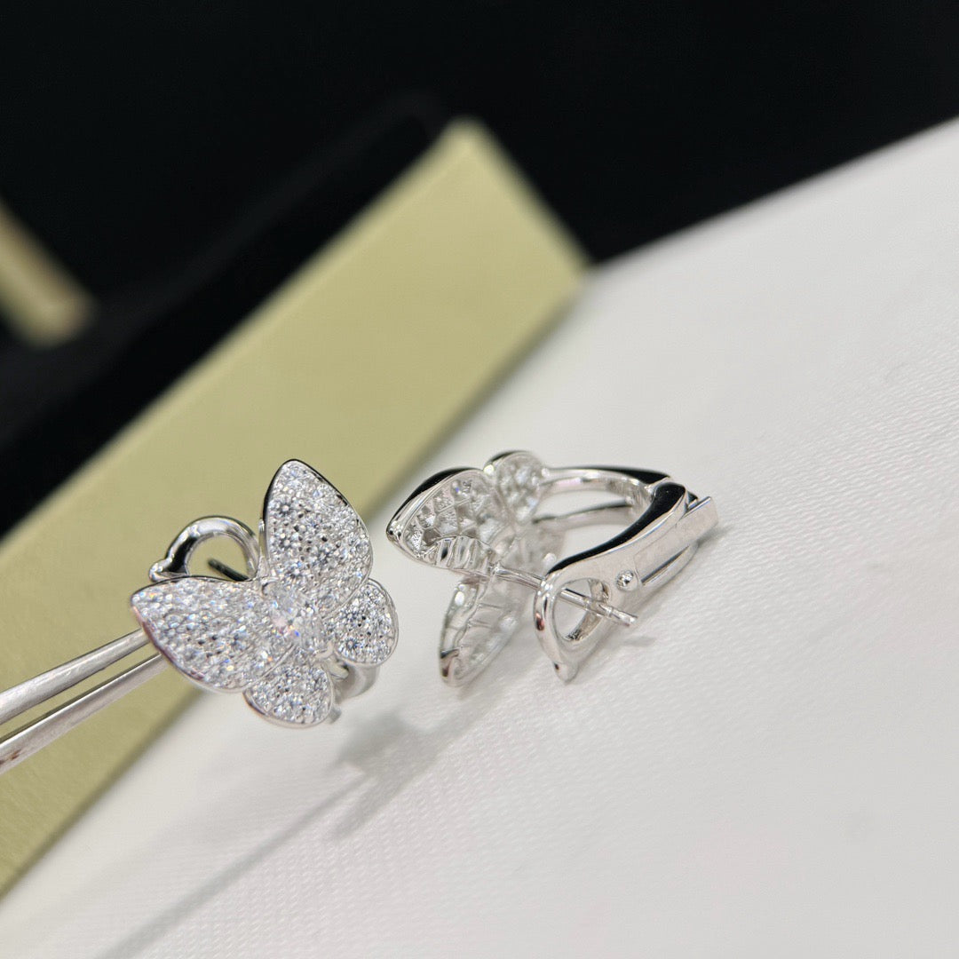 [⭐Veyra]BUTTERFLY ALL DIAMOND EARRINGS