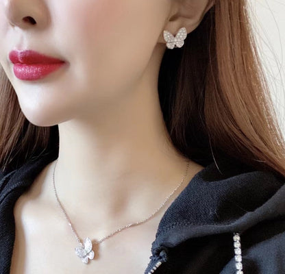 [⭐Veyra]BUTTERFLY ALL DIAMOND EARRINGS