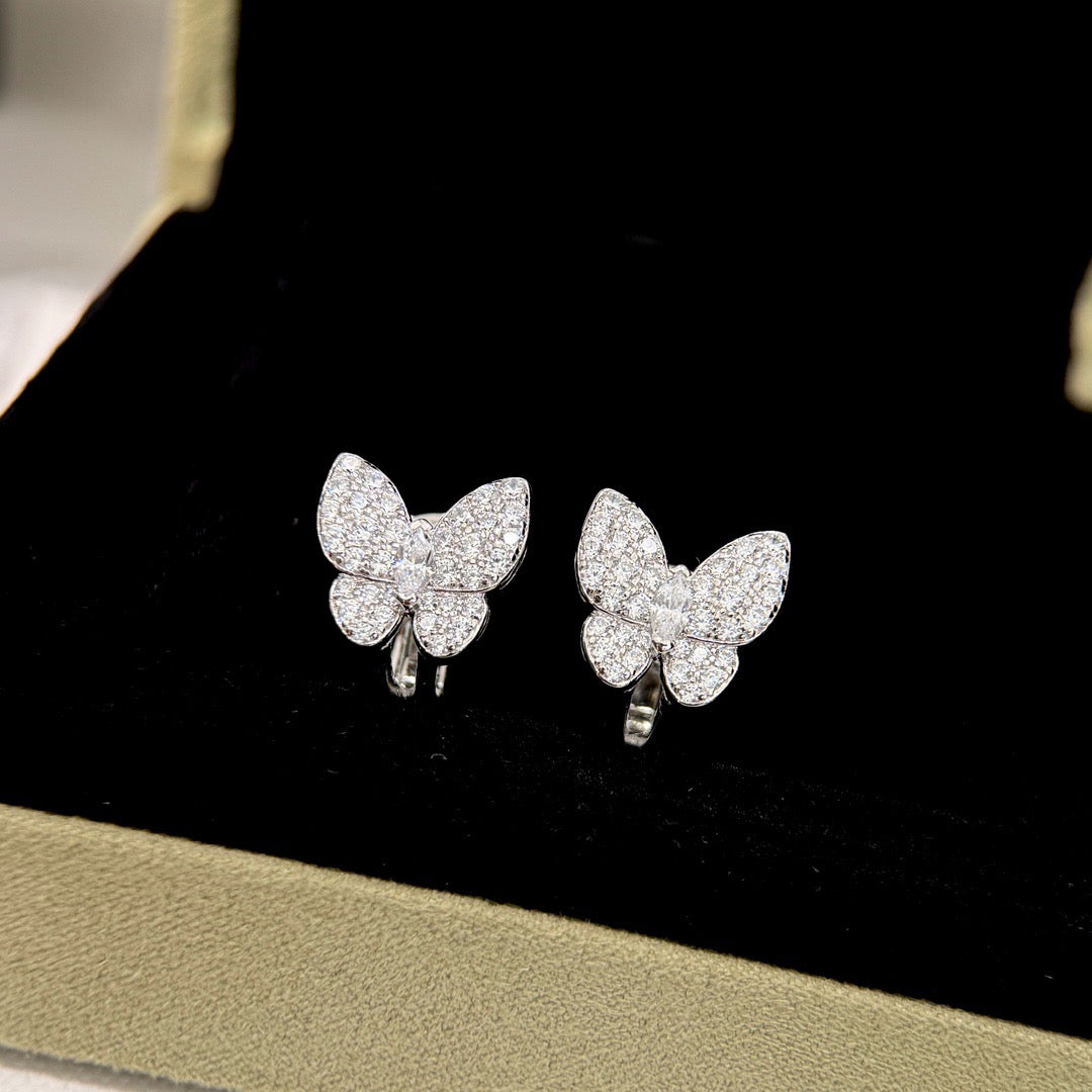 [⭐Veyra]BUTTERFLY ALL DIAMOND EARRINGS