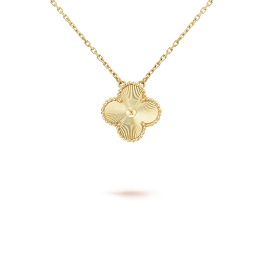 [⭐Veyra]CLOVER 15MM LASER NECKLACE