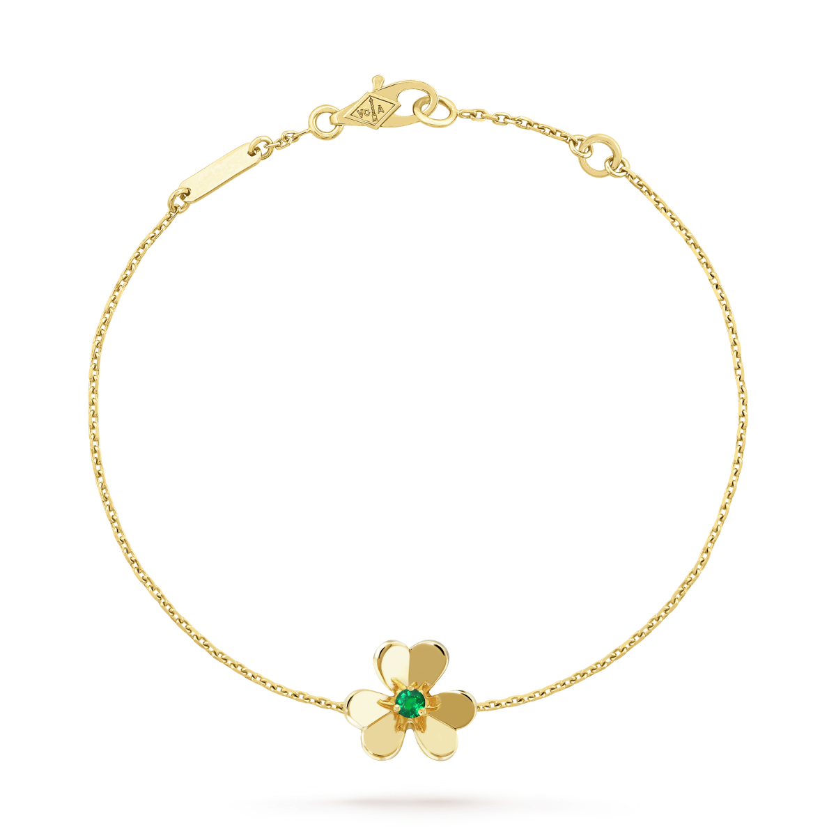 [⭐Veyra]FRIVOLE GOLD FLOWER PINK MALACHITE BRACELET