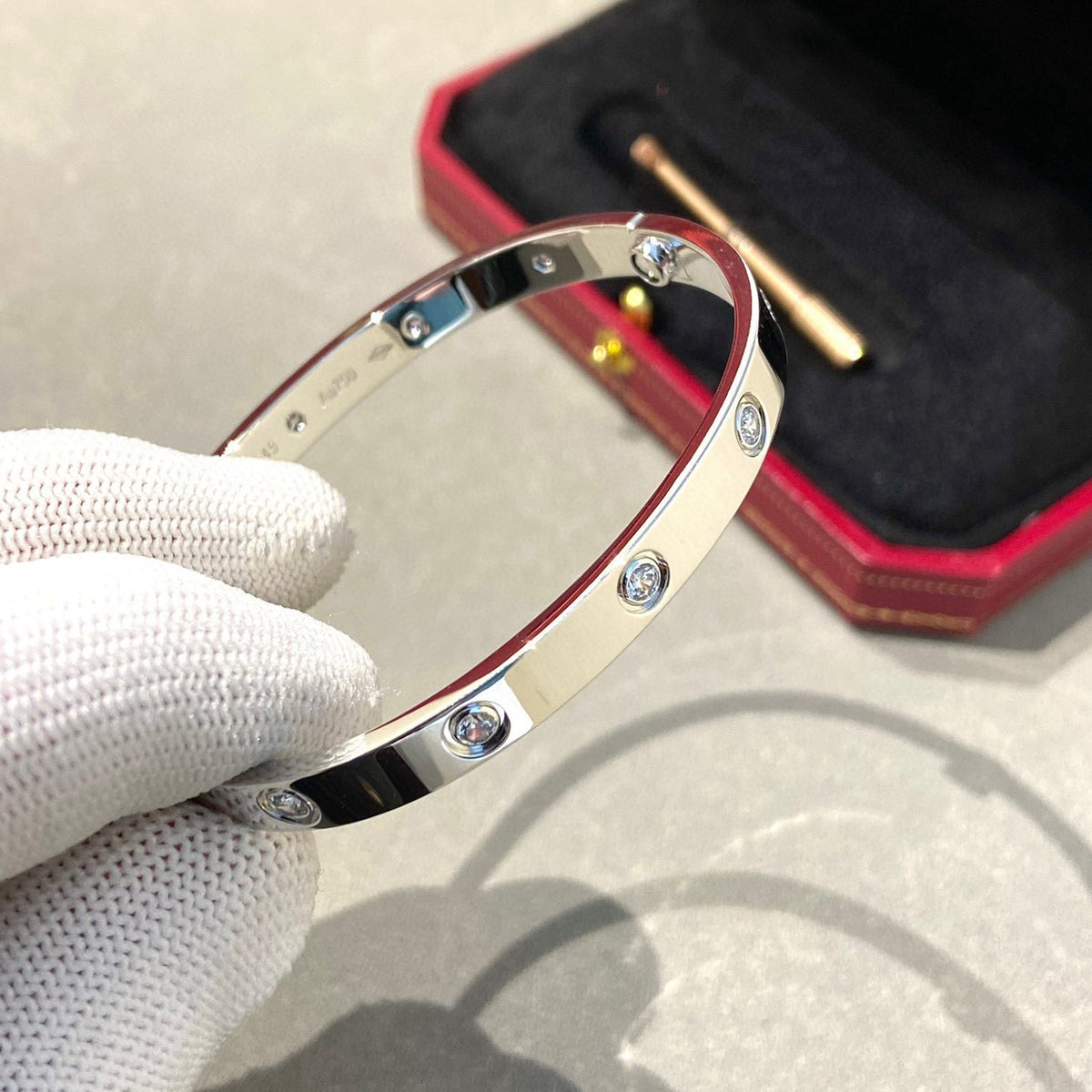 [⭐Veyra]LOVE BRACELET 6.1MM 10 DIAMONDS