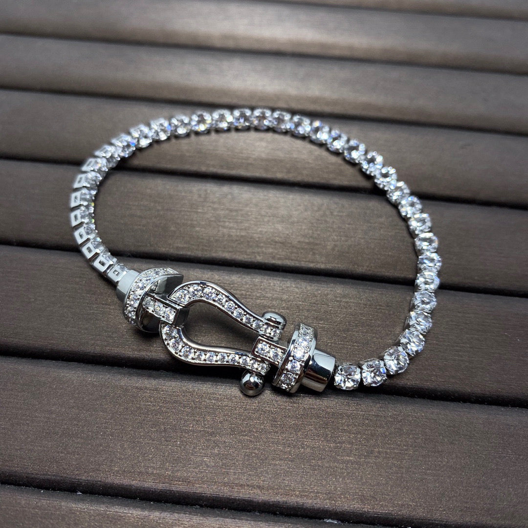 [⭐Veyra]FORCE  HORSESHOE  DIAMOND TENNIS BRACELET