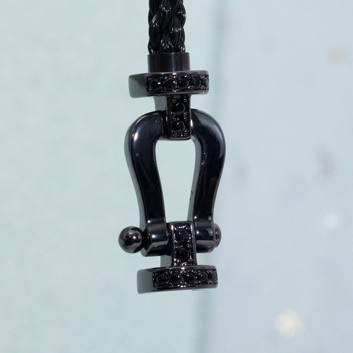 [⭐Veyra]FORCE LARGE SERIES HORSESHOE BLACK SAMURAI BRACELET